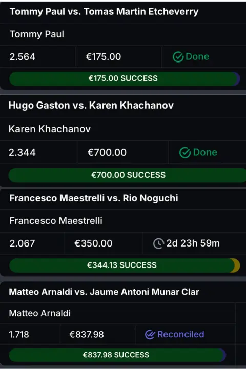 Winning bet slip from the Bet4u channel